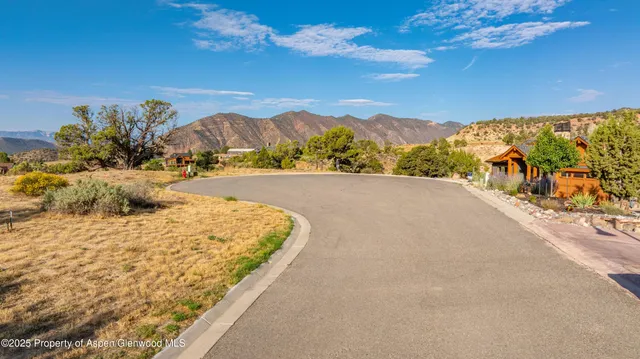 a view of city and mountain