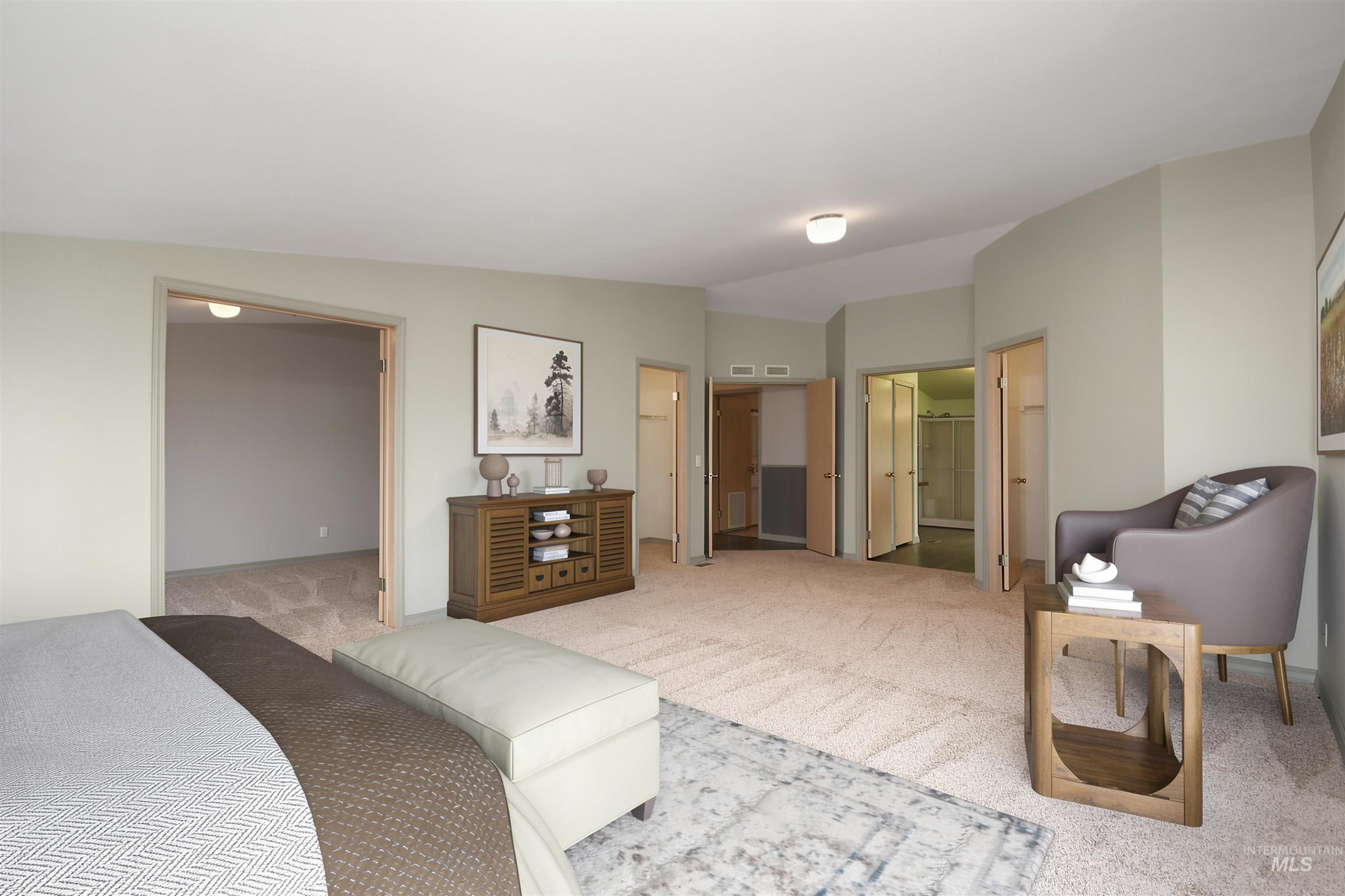 11375 Timber Butte Road Sweet, ID 83670 - Photo 22 of 49 Spacious room featuring neutral carpet flooring and light-toned wall paint