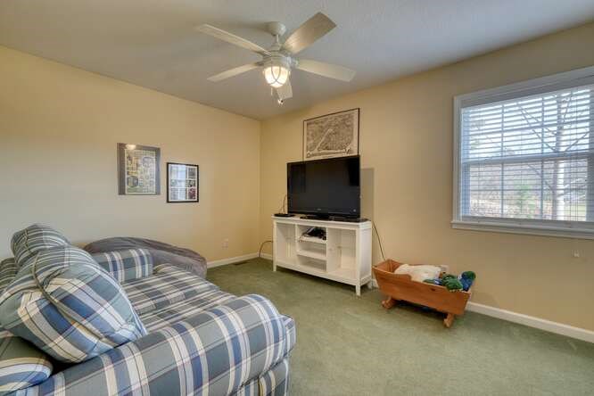 756 Doc Jones Road Blairsville, GA 30512 - Photo 39 of 46 a bedroom with bed and a flat screen tv