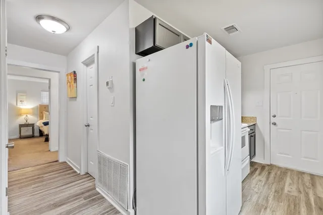 a view of a walk in closet