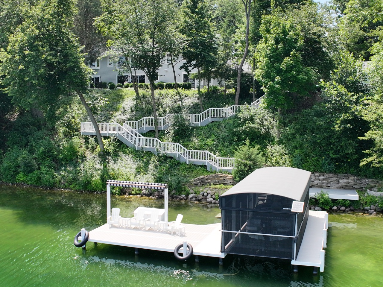 34436 Valley Road Summit, WI 53066 - Photo 31 of 34 Permanent Dock Pier