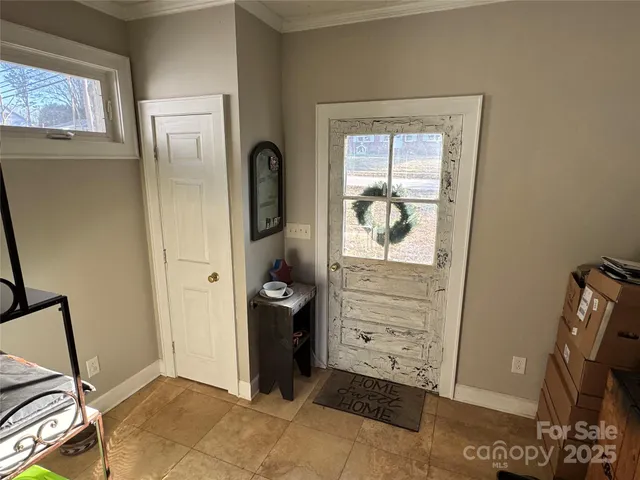 a view of an entryway door