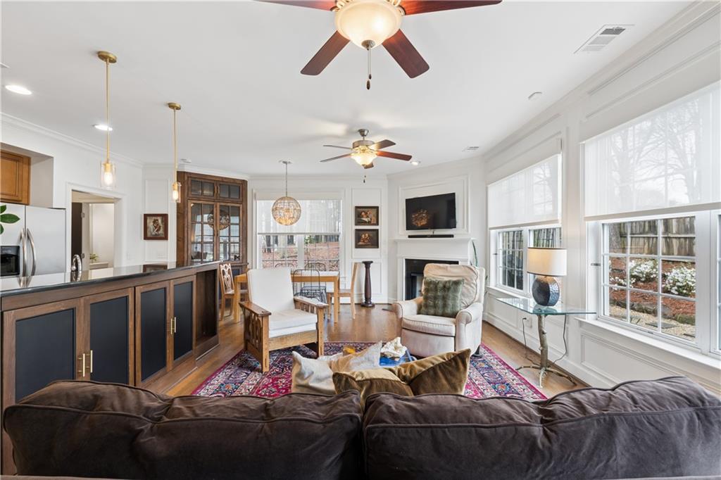2838 Jordan Oaks Lane Decatur, GA 30033 - Photo 15 of 39 a living room with furniture and kitchen view