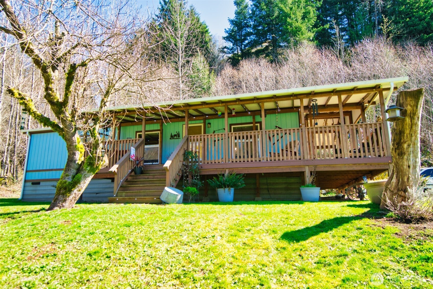 404 Meade Hill Road Glenoma, WA 98336 - Photo 2 of 40 a front view of house with yard and seating area