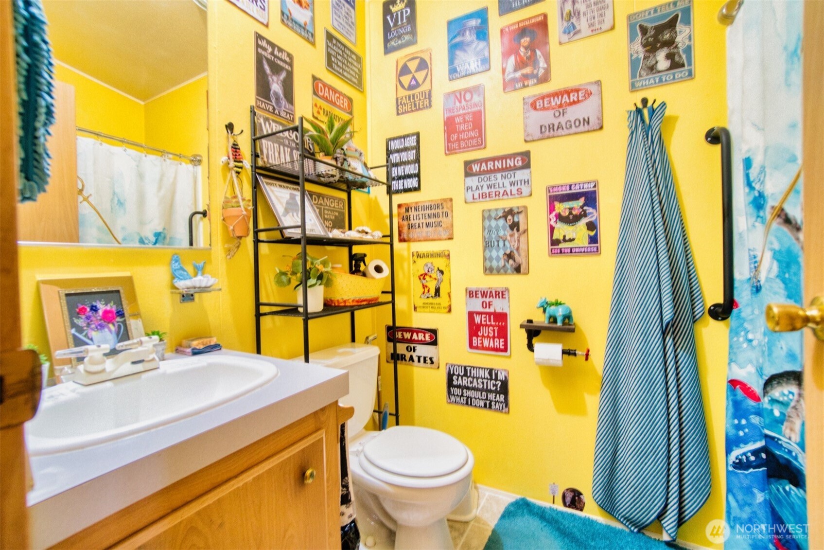 404 Meade Hill Road Glenoma, WA 98336 - Photo 21 of 40 a bathroom with a sink toilet and shower