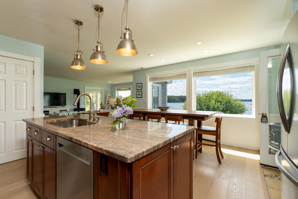 720 Wallston Road St. George, ME 04860 - Photo 14 of 69 Kitchen Island looking out