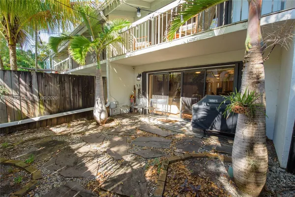 a view of a house with a patio