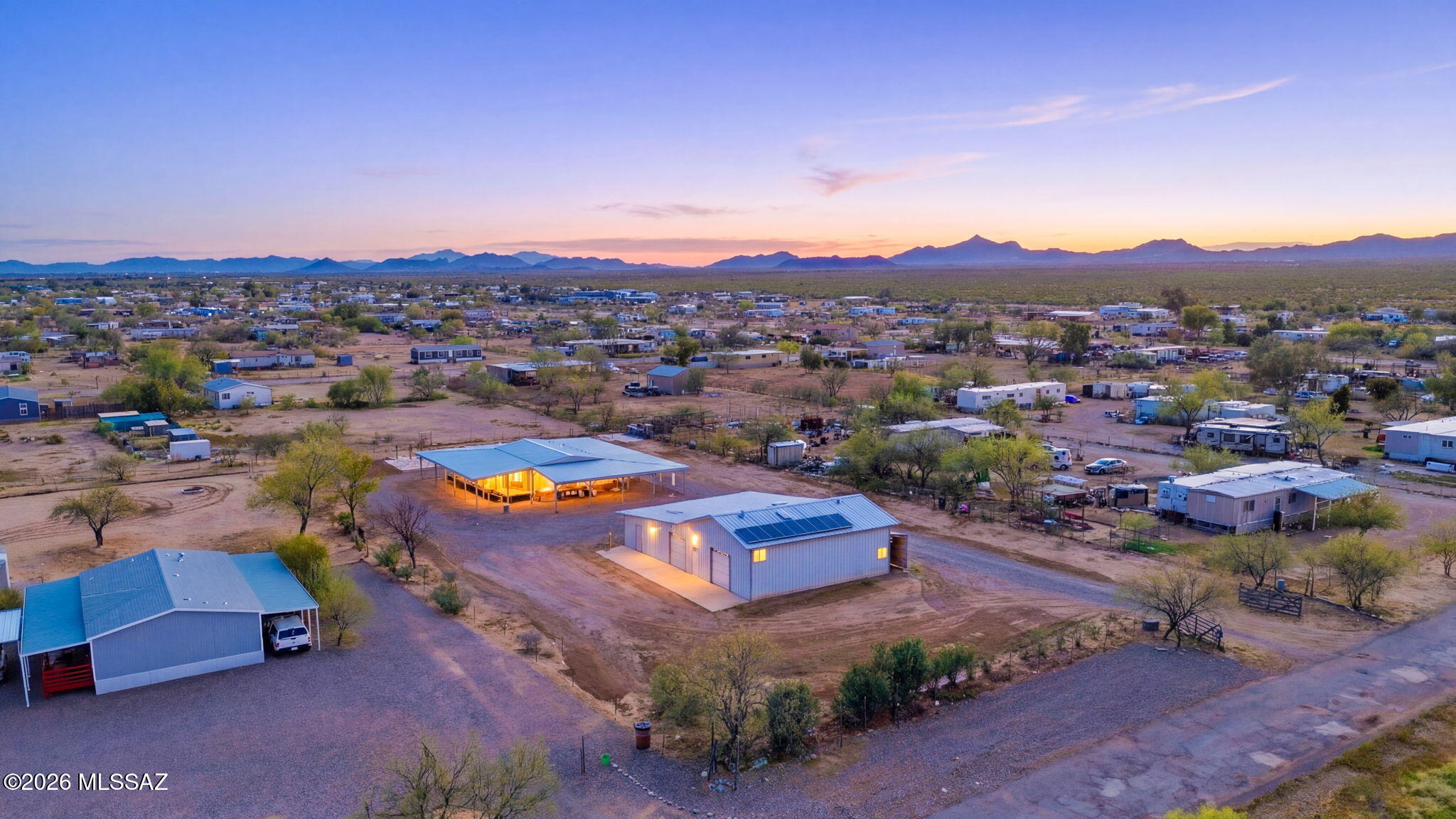 17565 West Marana Road Marana, AZ 85653 - Photo 1 of 4 Drone Sunset