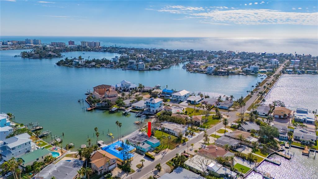 409 161st Avenue Redington Beach, FL 33708 - Photo 9 of 18 an aerial view of a house with a lake view