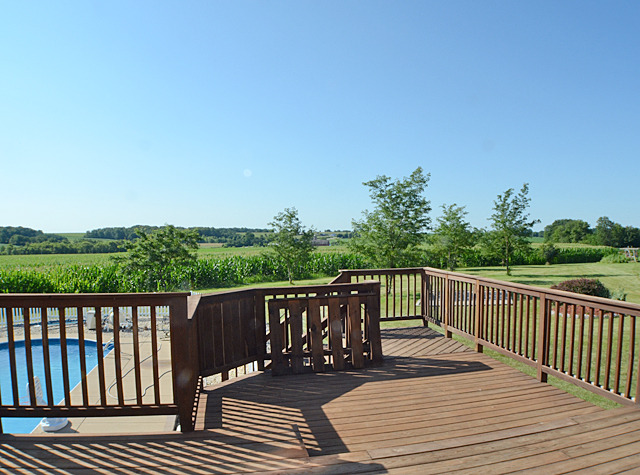 16732 Trask Bridge Road Pecatonica, IL 61063 - Photo 14 of 17 a view of wooden deck and a yard