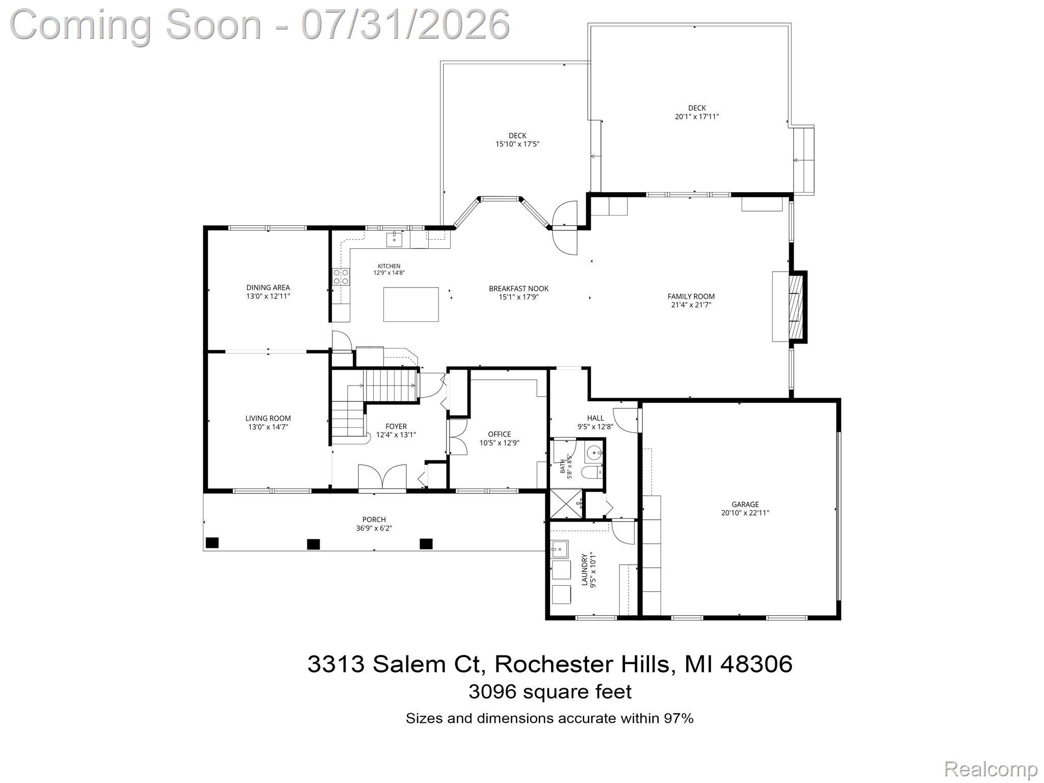 3313 Salem Court Rochester, MI 48306 - Photo 67 of 69 002-Floor Plan 2 3313 Salem Ct, Rochester Hills, MI, 48306.jpg