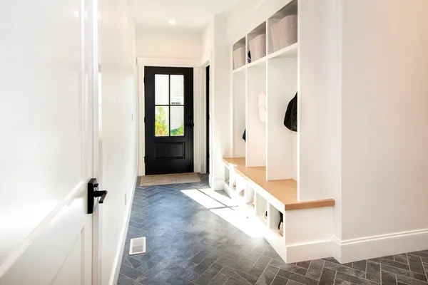 a bathroom with a tub and a shower