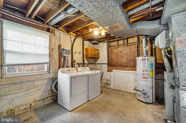 a view of storage and utility room