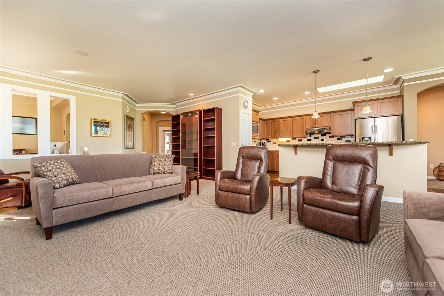 71 Mt Baker Drive Sequim, WA 98382 - Photo 2 of 25 a living room with furniture kitchen and a table