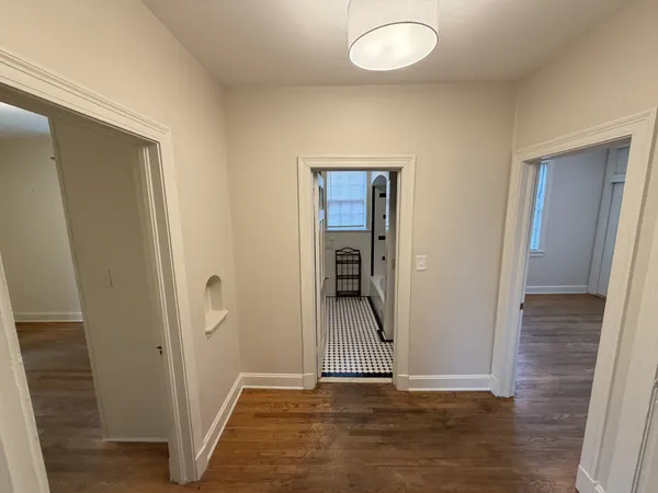 wooden floor view of an entryway