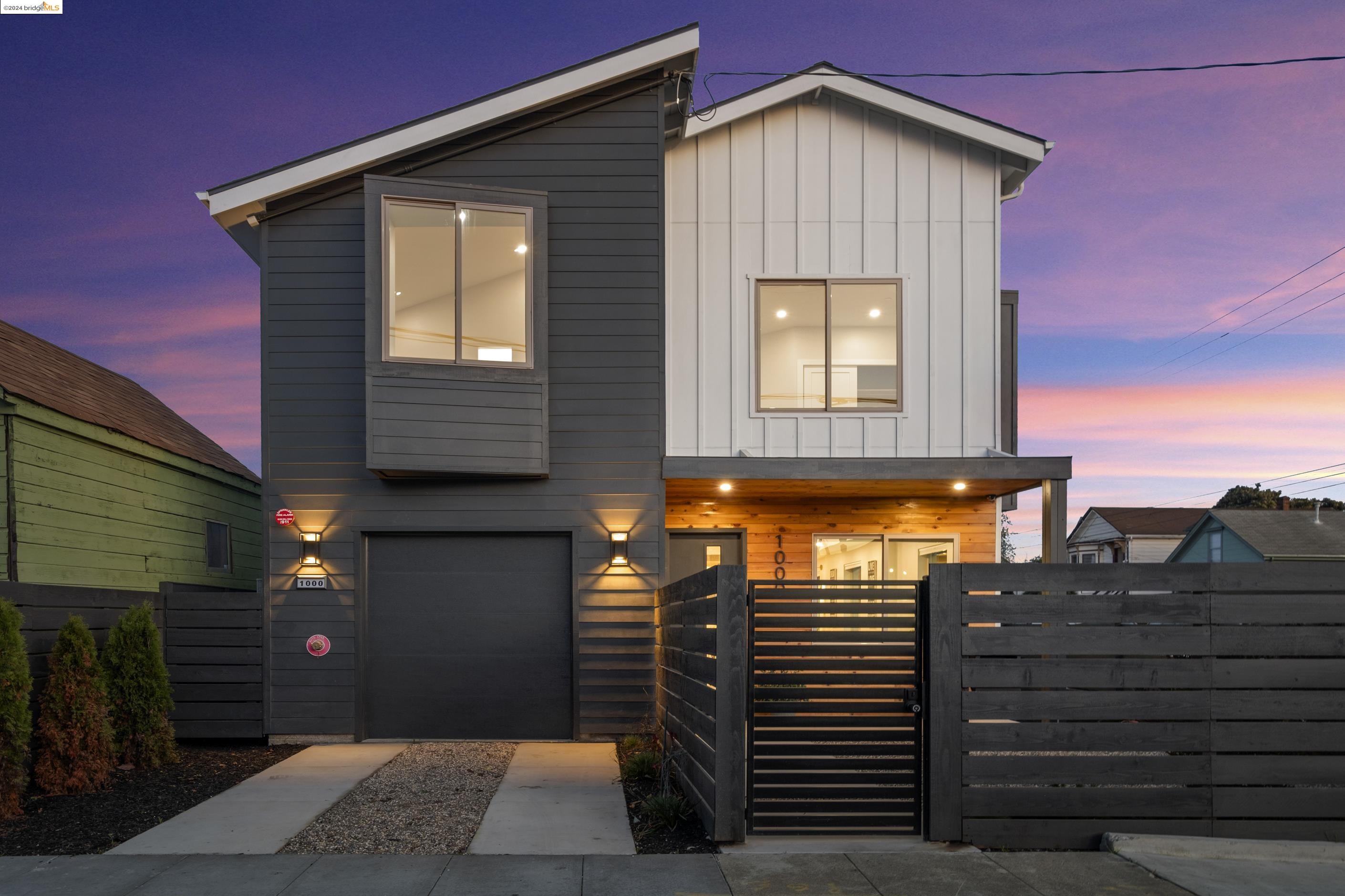 a front view of a house
