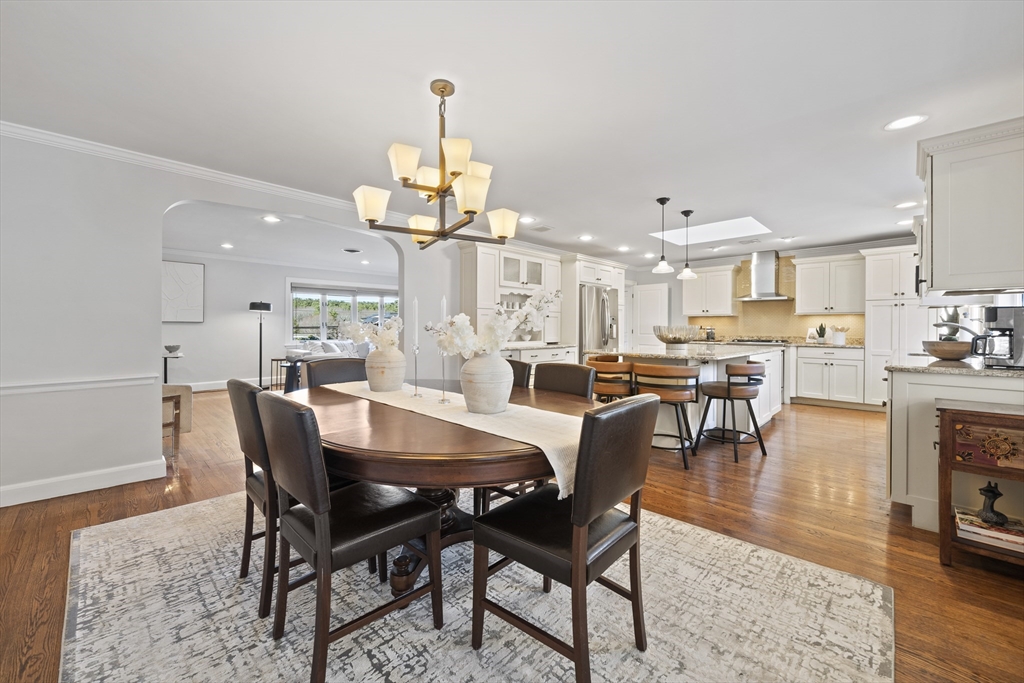 447 Dudley Road Newton, MA 02459 - Photo 13 of 42 a view of a dining room with furniture