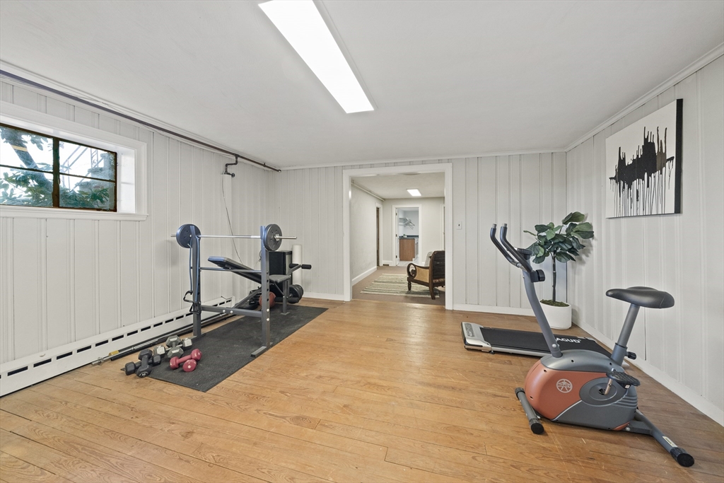 447 Dudley Road Newton, MA 02459 - Photo 31 of 42 a gym area with gym equipment