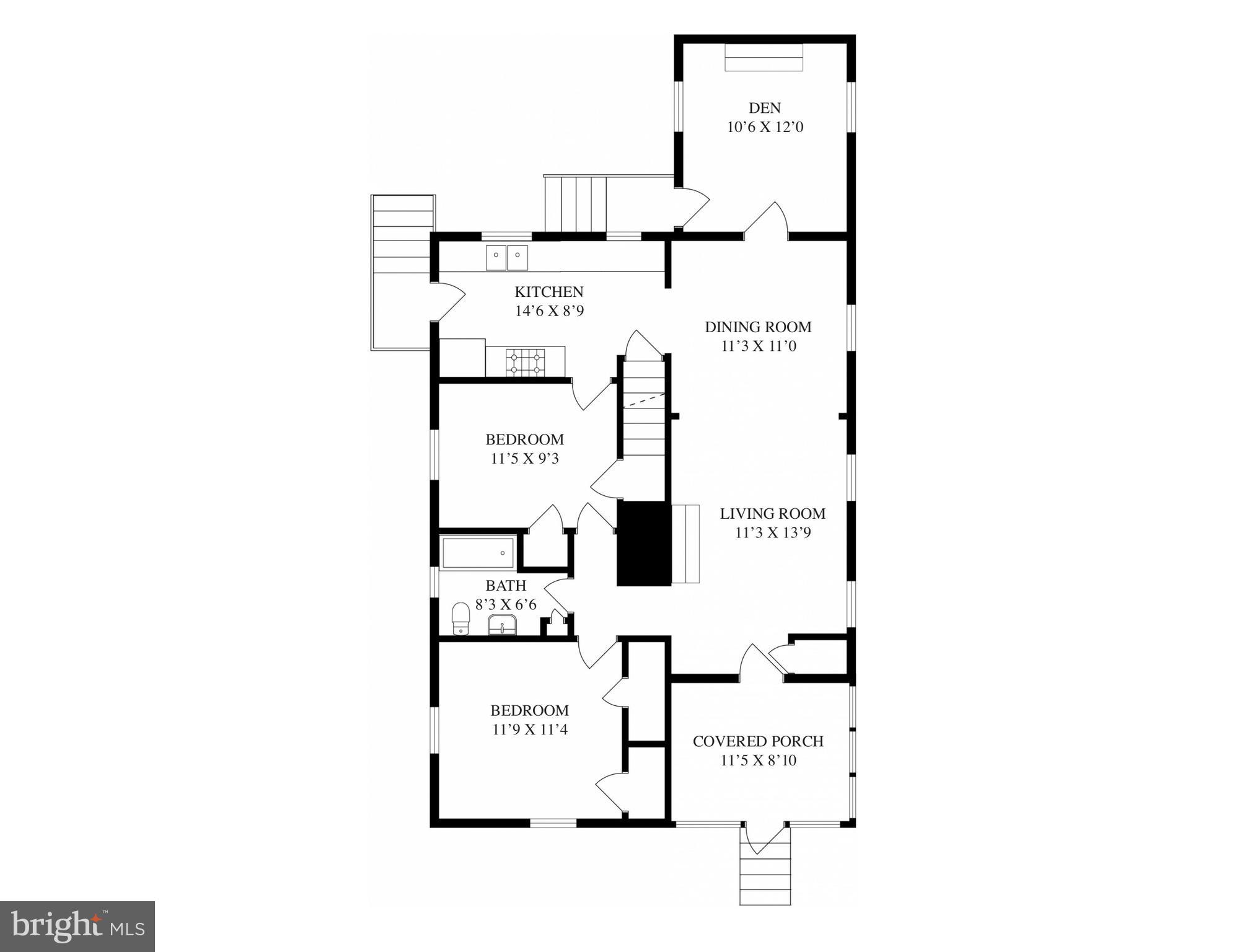 4701 Amherst Road College Park, MD 20740 - Photo 41 of 41 Main level floor plan