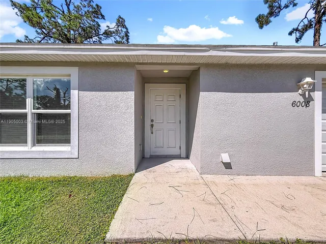 a view of a entryway door of the house
