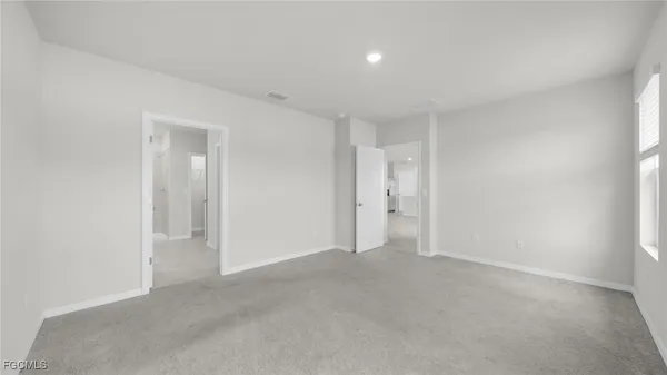 a view of an empty room