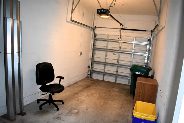 a view of workspace with a window