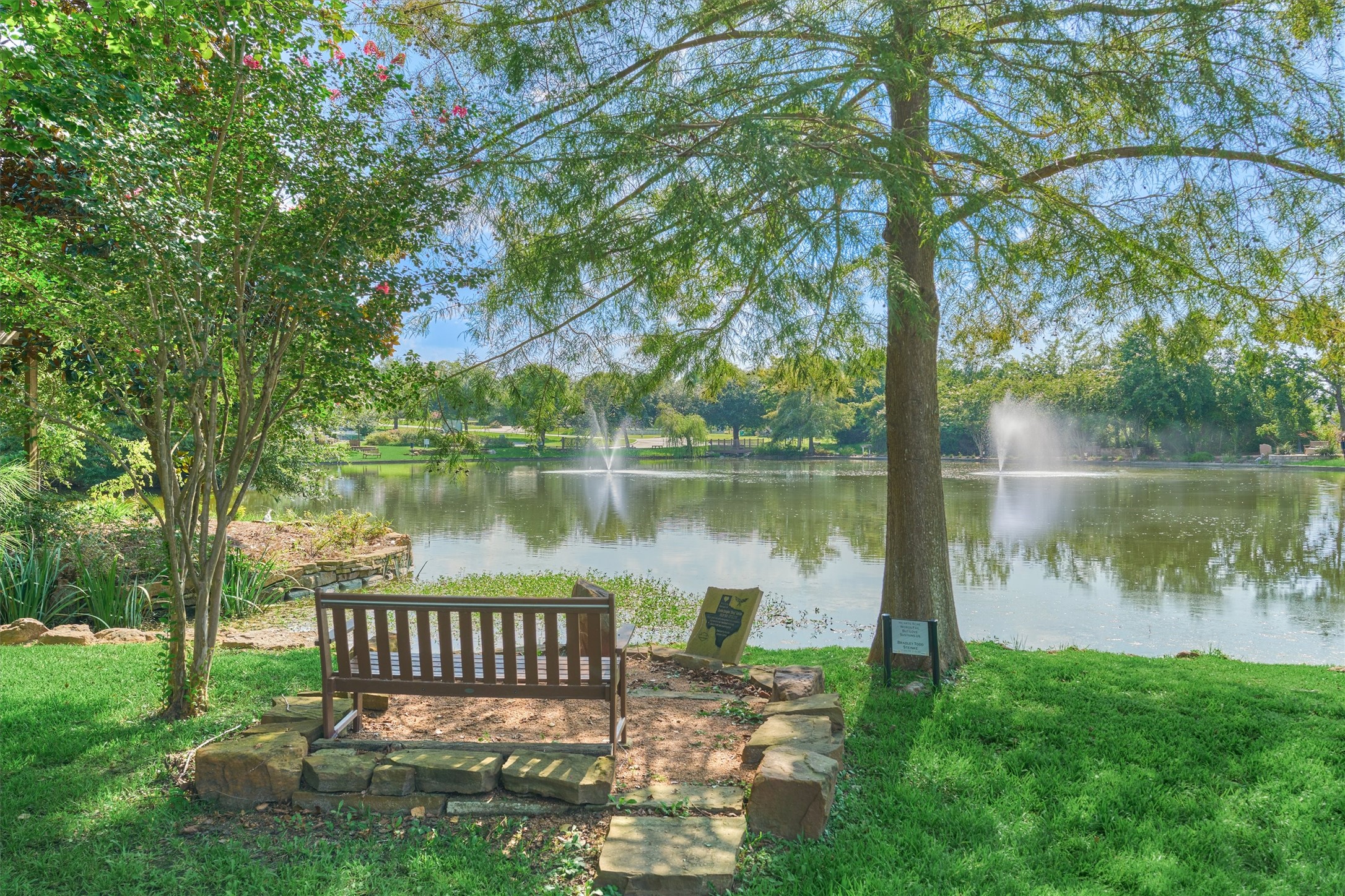 180 Racetrack Lane Montgomery, TX 77356 - Photo 33 of 46 Steps from your back patio sits this scenic pond in Memory Park!