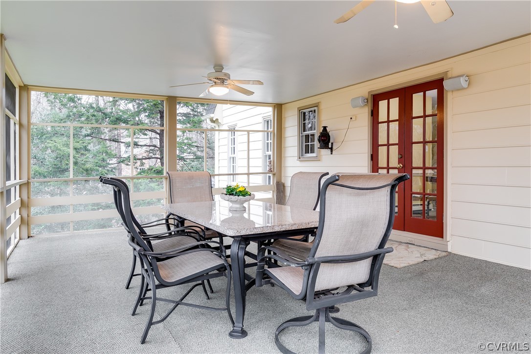 13521 Kingsmill Road Midlothian, VA 23113 - Photo 46 of 50 a view of a dining room with furniture window and outside view