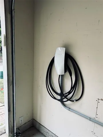 a view of a swimming pool with a yard