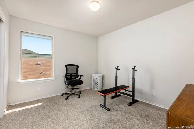 a view of a workspace with a window