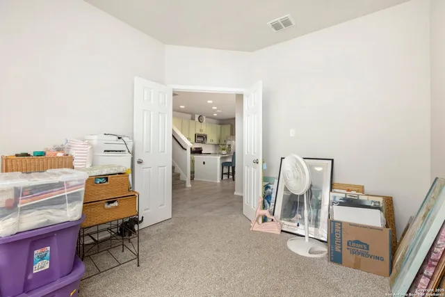 a room with storage and utility