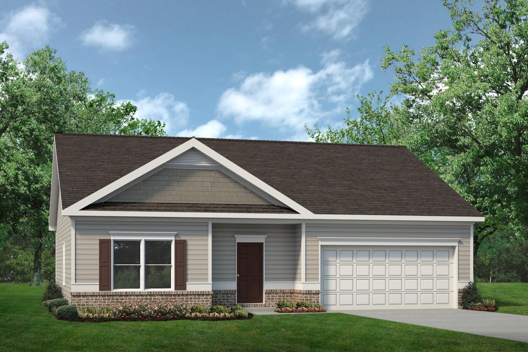 22 Longbrooke Drive Rome, GA 30161 - Photo 1 of 1 a front view of a house with a garden and yard
