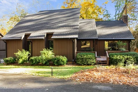 a house view with a garden space