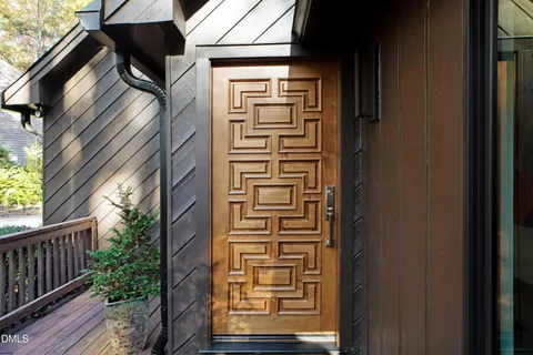 a view of front door