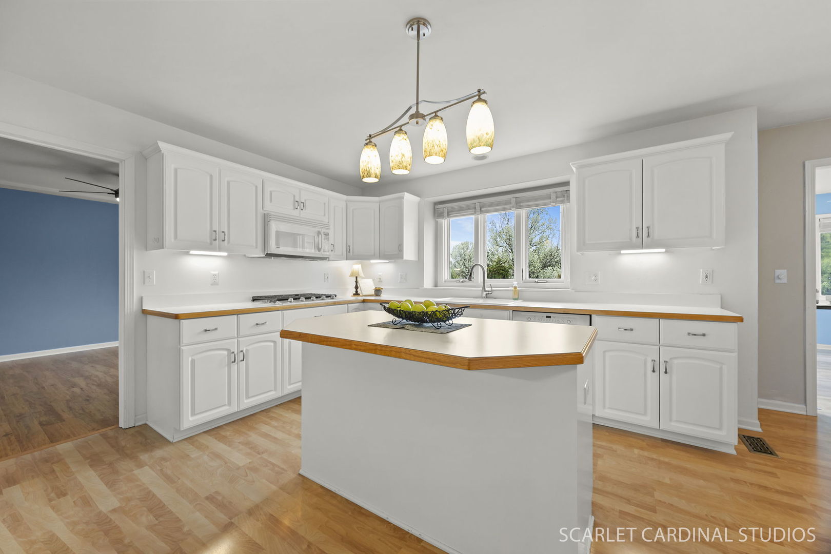 877 Elm Street Sugar Grove, IL 60554 - Photo 6 of 38 a kitchen with granite countertop a sink window and cabinets