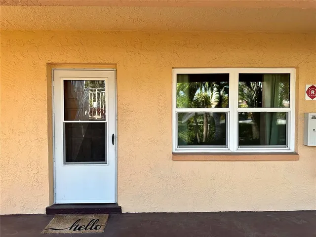 a view of front door