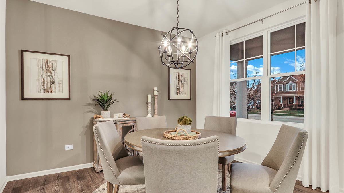 313 Snowdrop Lane Elgin, IL 60124 - Photo 23 of 61 a view of a dining room with furniture and chandelier