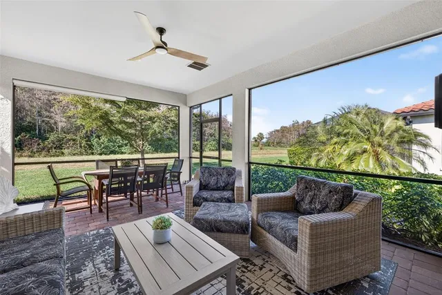 a view of a golf course