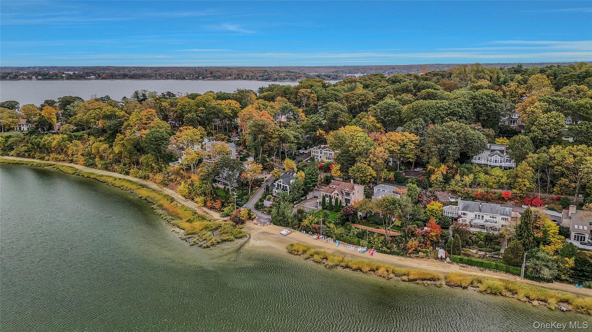 746 Sound View Road Mill Neck, NY 11765 - Photo 32 of 37 a view of a city with ocean view
