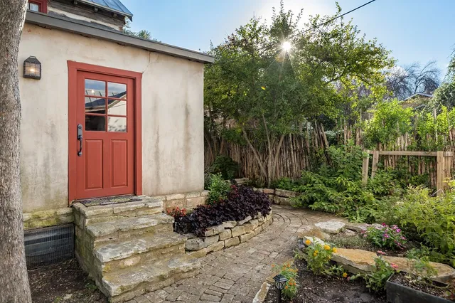 a front view of a house