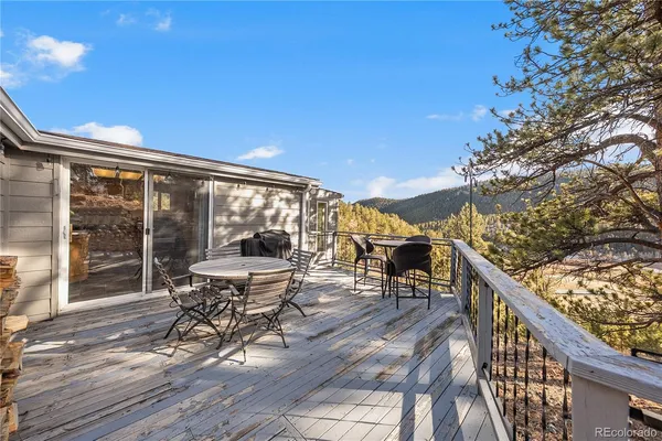 a view of city from a balcony