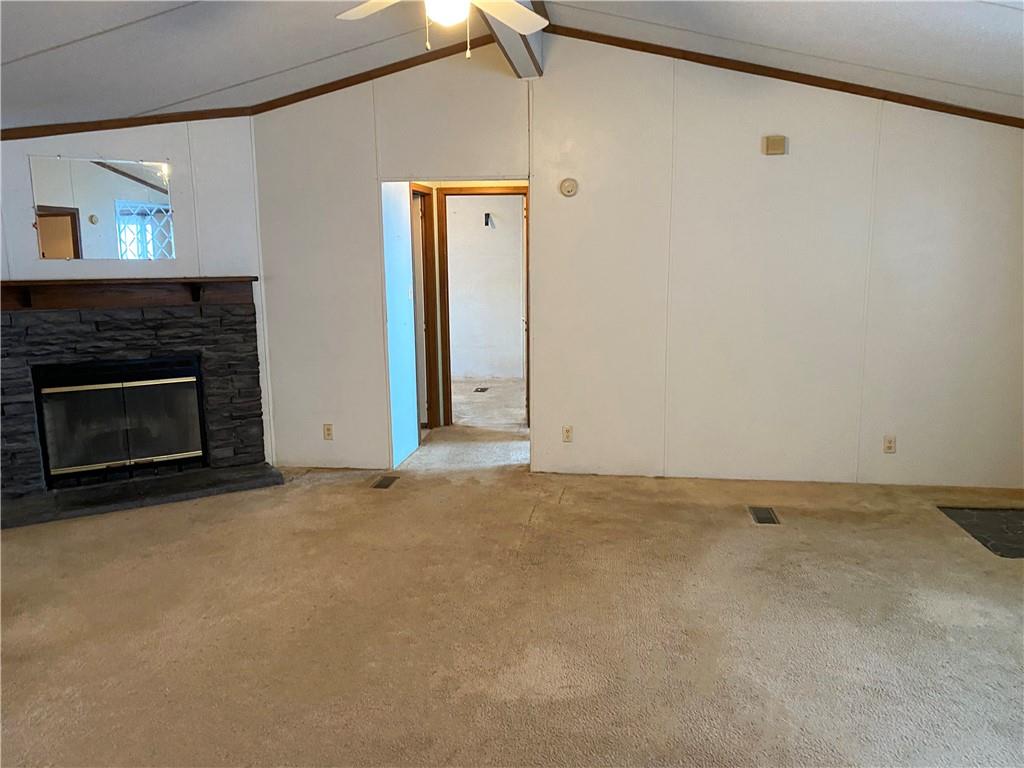82 Old Brick Road West Alexander, PA 15376 - Photo 3 of 17 an empty room with a fireplace