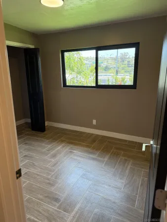a view of a room with window