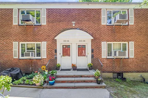 a front view of a house