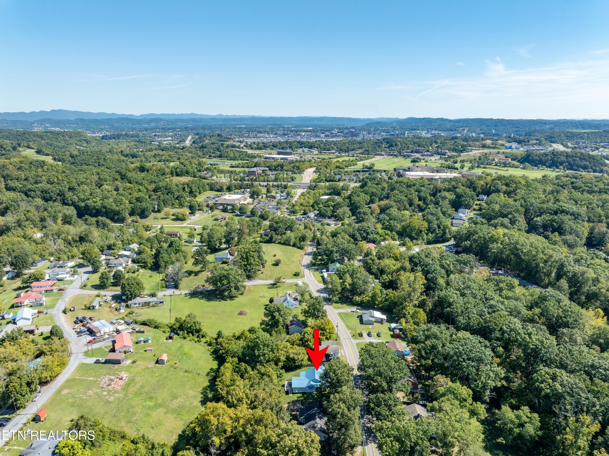 2316 Reservoir Road Kingsport, TN 37660 - Photo 20 of 22 an aerial view of residential houses with outdoor space and trees