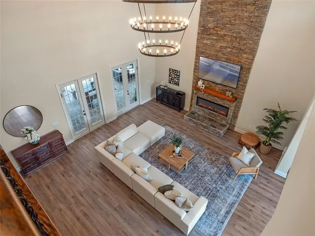 a kitchen with a sink stove and refrigerator