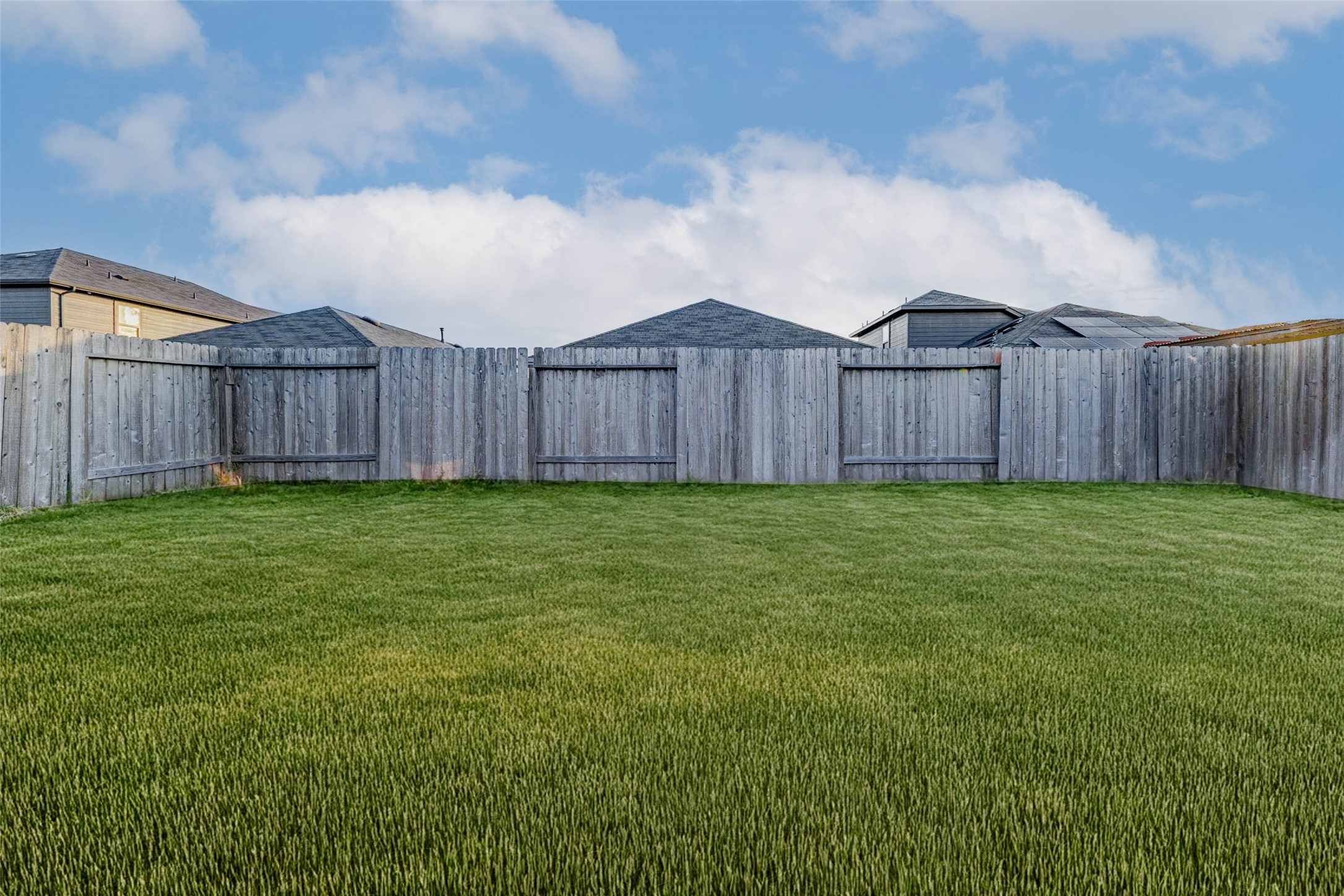 23135 Barrington Bluff Trail Spring, TX 77373 - Photo 15 of 15 a view of backyard with wooden fence
