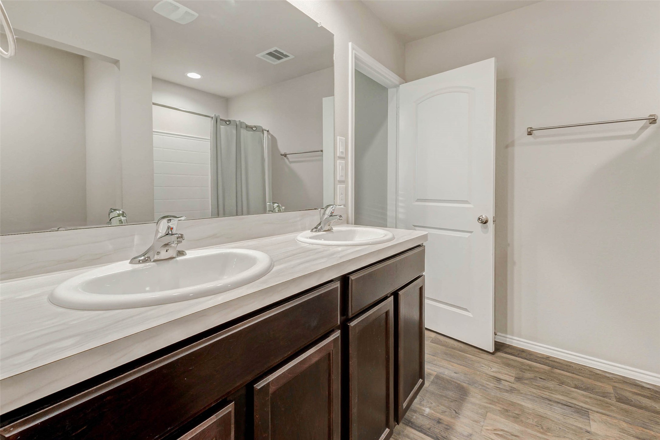 23135 Barrington Bluff Trail Spring, TX 77373 - Photo 9 of 15 a bathroom with a sink and a mirror