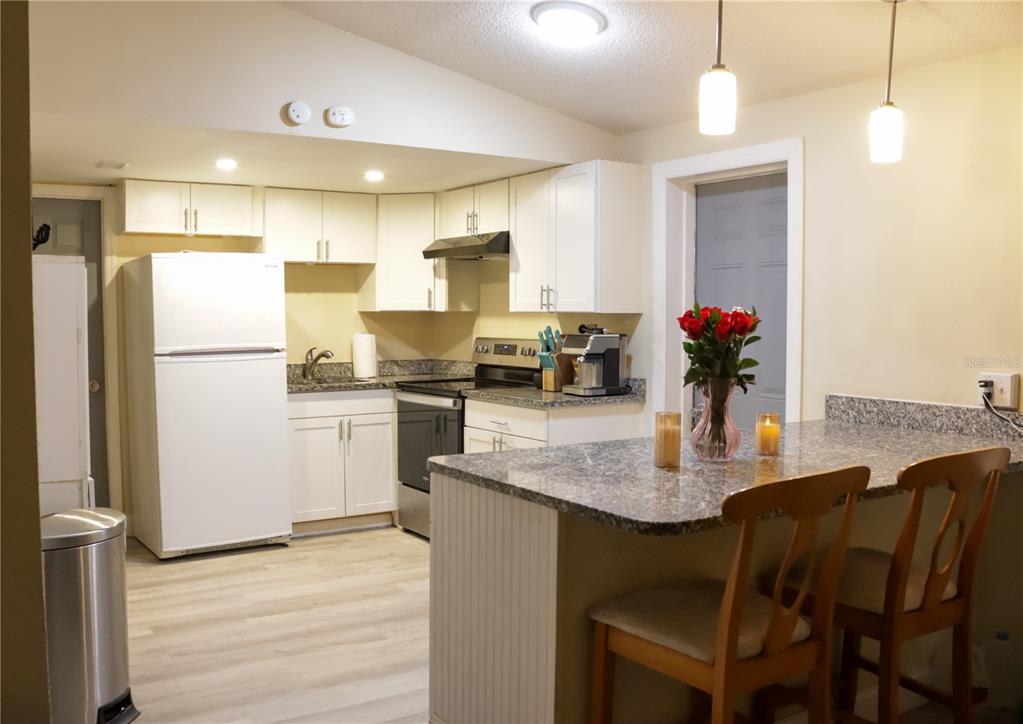 3856 South Sandpiper Terrace Homosassa, FL 34448 - Photo 8 of 27 a kitchen with refrigerator and cabinets