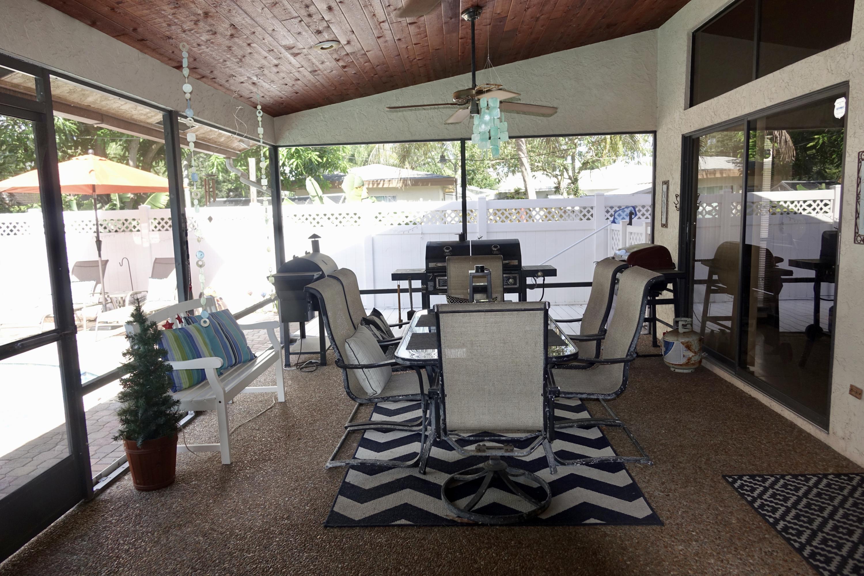5256 Buchanan Road Delray Beach, FL 33484 - Photo 13 of 19 Screened Patio